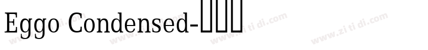Eggo Condensed字体转换